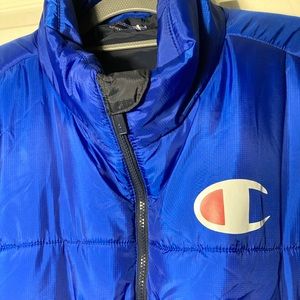 Champion Stadium Gear Navy Puffer Jacket 2XL NWT